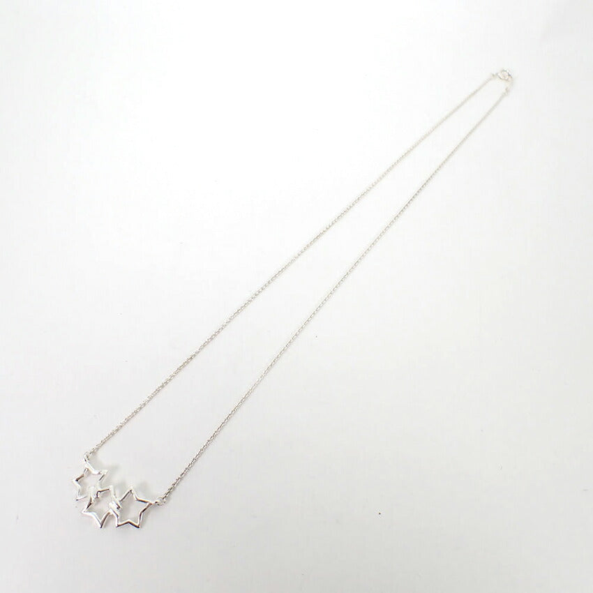 【中古】TIFFANY/ティファニー 925 トリプルスター ネックレス/j189-4