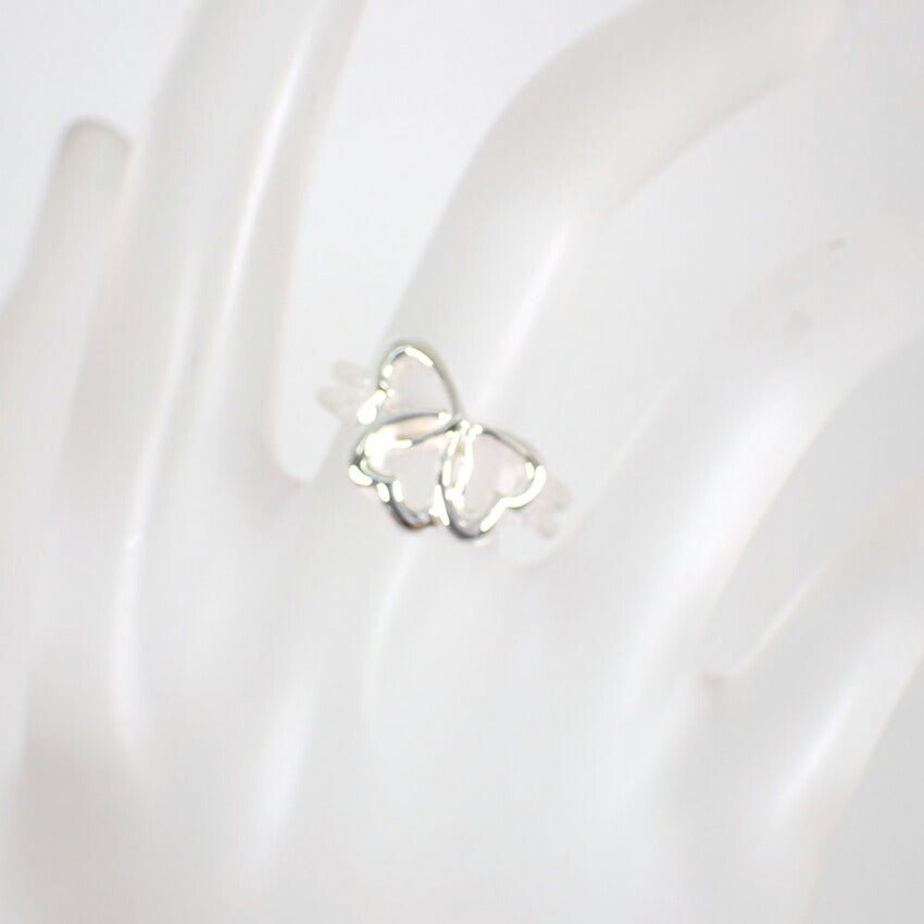 【中古】TIFFANY/ティファニー 925 トリプルハート リング /10号/j189-6