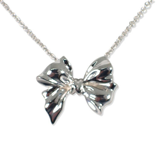 【中古】TIFFANY/ティファニー 925 リボンモチーフ ネックレス/ペンダント/j189-8