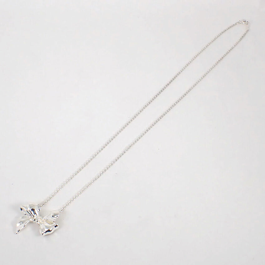 【中古】TIFFANY/ティファニー 925 リボンモチーフ ネックレス/ペンダント/j189-8