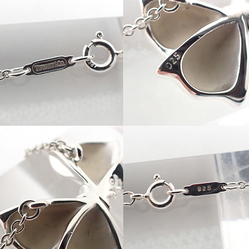 【中古】TIFFANY/ティファニー 925 リボンモチーフ ネックレス/ペンダント/j189-8