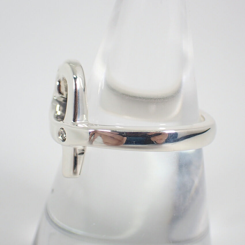 【中古】TIFFANY/ティファニー 925 ダイヤ/1pc ラビングハート リング /12.5号/j190-4