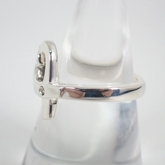 【中古】TIFFANY/ティファニー 925 ダイヤ/1pc ラビングハート リング /12.5号/j190-4