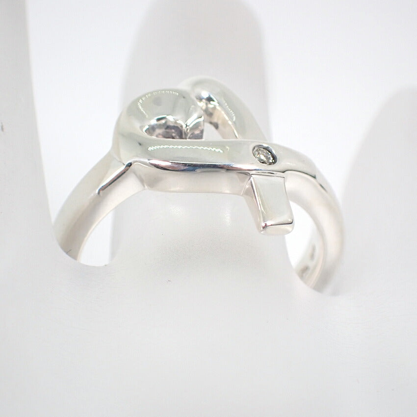 【中古】TIFFANY/ティファニー 925 ダイヤ/1pc ラビングハート リング /12.5号/j190-4