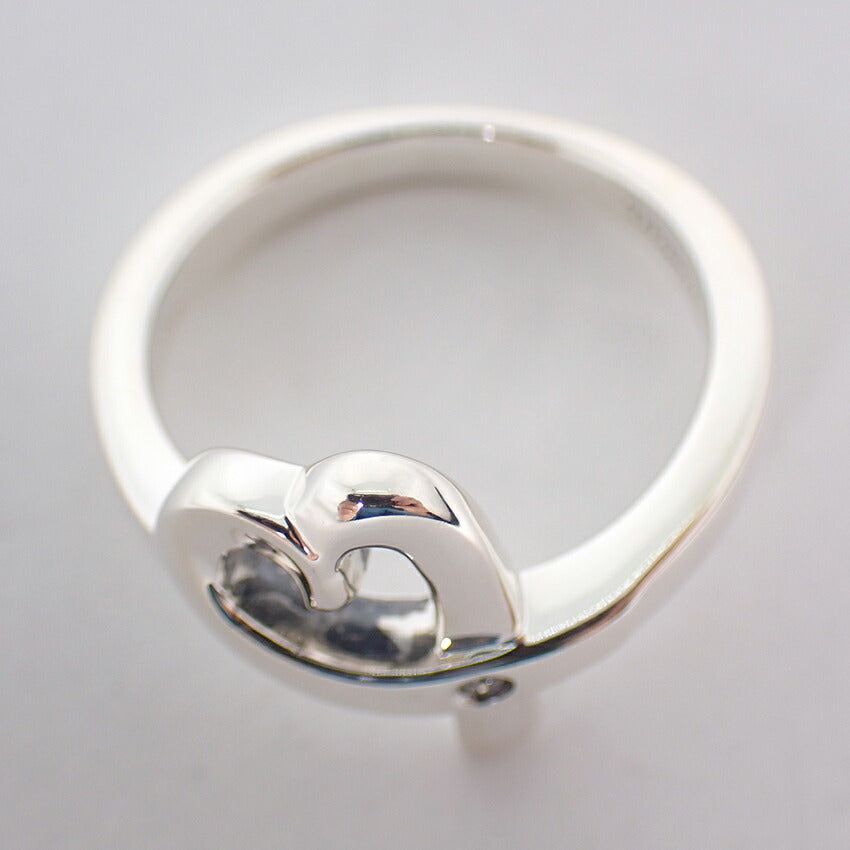 【中古】TIFFANY/ティファニー 925 ダイヤ/1pc ラビングハート リング /12.5号/j190-4