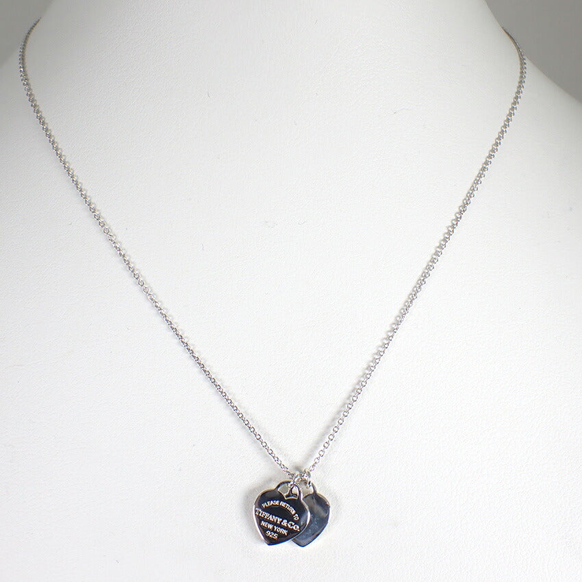【中古】TIFFANY/ティファニー 925/リターントゥ ダブルハートタグ ネックレス/j190-5