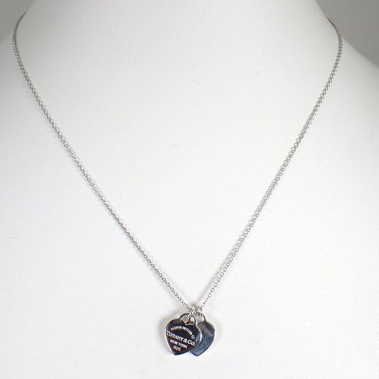 【中古】TIFFANY/ティファニー 925/リターントゥ ダブルハートタグ ネックレス/j190-5