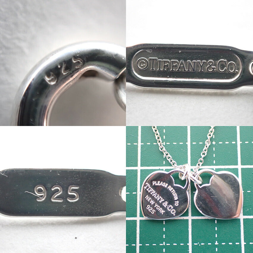 【中古】TIFFANY/ティファニー 925/リターントゥ ダブルハートタグ ネックレス/j190-5