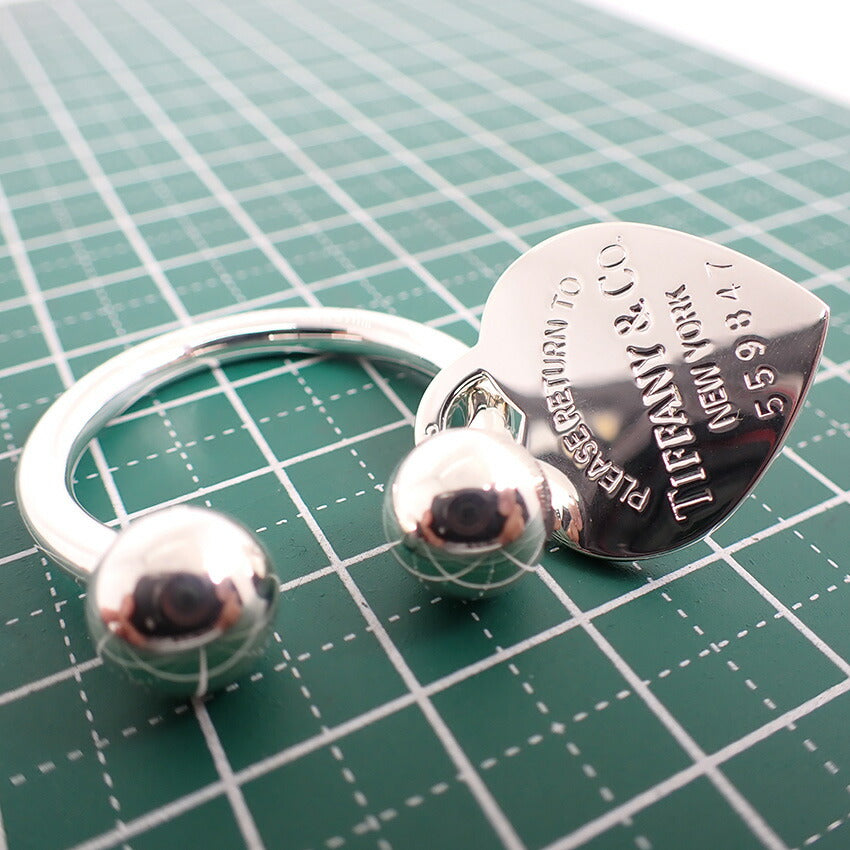 【中古】TIFFANY/ティファニー 925 リターントゥティファニー ハートタグ キーリング/j191-2