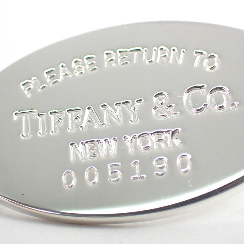 【中古】TIFFANY/ティファニー 925 リターントゥティファニー オーバルタグ キーリング/j191-7