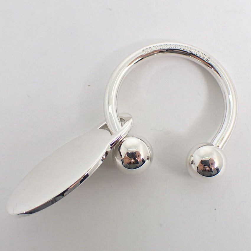 【中古】TIFFANY/ティファニー 925 リターントゥティファニー オーバルタグ キーリング/j191-7
