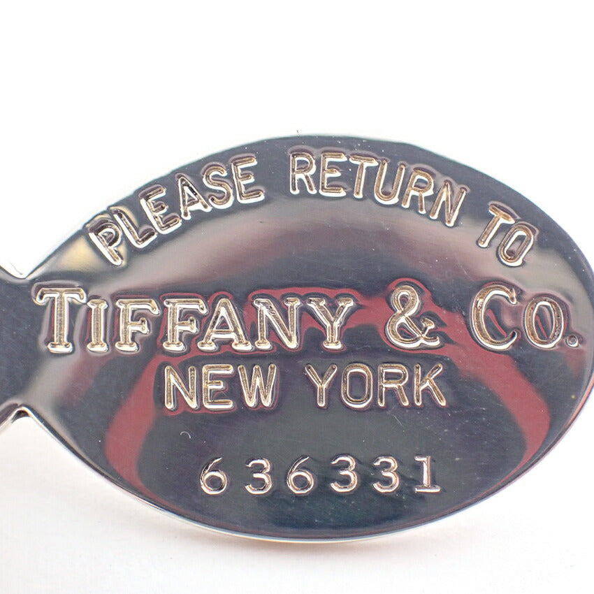 【中古】TIFFANY/ティファニー 925 リターントゥティファニー オーバルタグ キーリング/j192-10