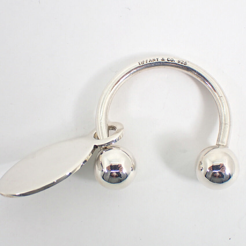 【中古】TIFFANY/ティファニー 925 リターントゥティファニー オーバルタグ キーリング/j192-10
