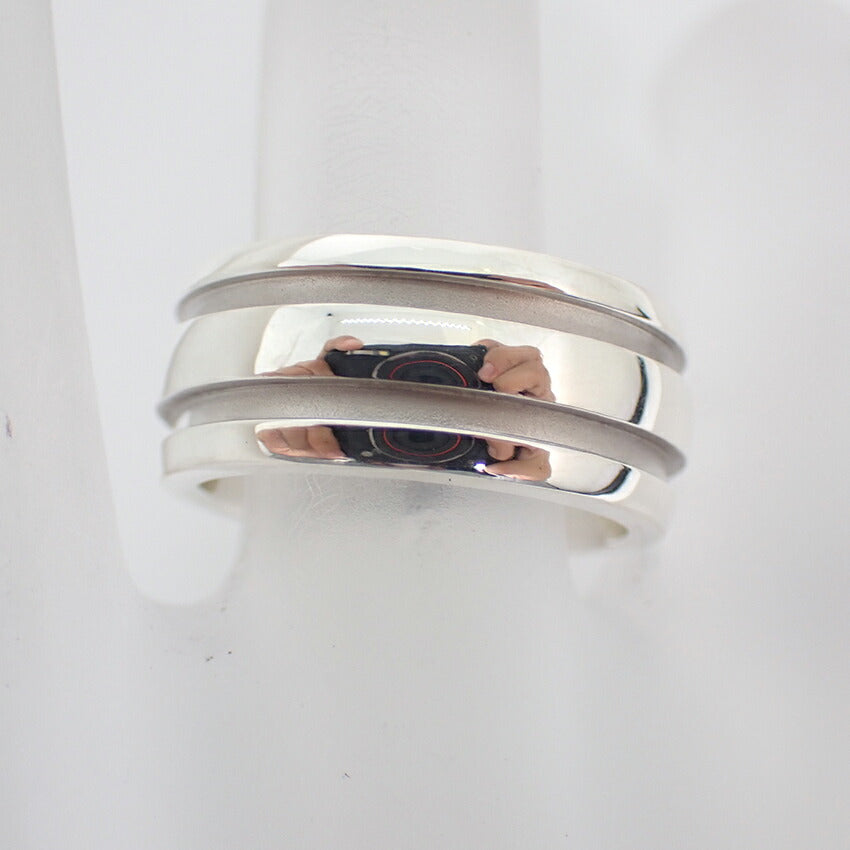【中古】TIFFANY/ティファニー 925 グルーブド ダブルライン リング /11号/j192-2