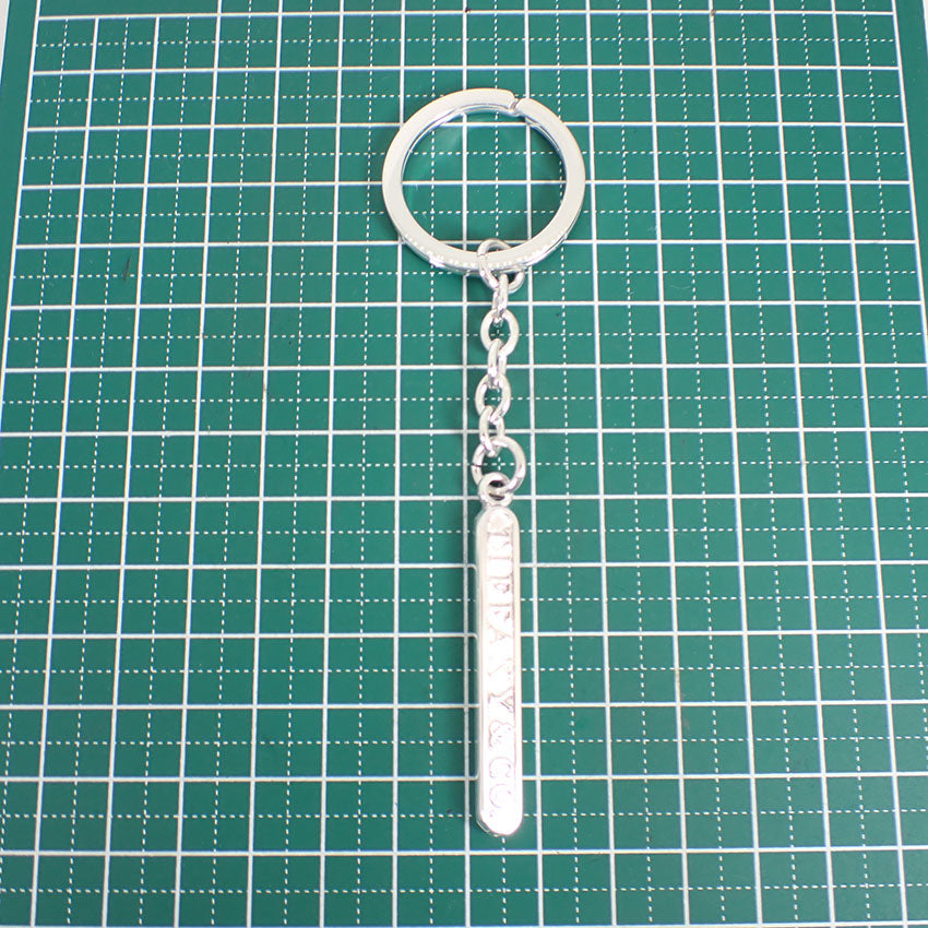 【中古】TIFFANY/ティファニー 925 ロゴ バー キーリング/j192-4
