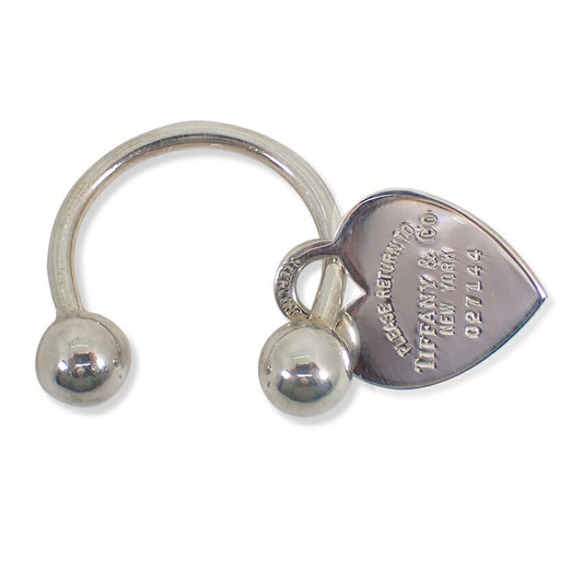【中古】TIFFANY/ティファニー 925 リターントゥティファニー ハートタグ キーリング/j193-6