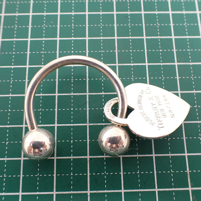 【中古】TIFFANY/ティファニー 925 リターントゥティファニー ハートタグ キーリング/j193-6