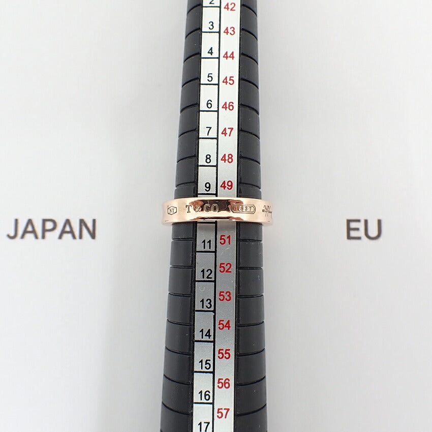 【中古】TIFFANY/ティファニー メタル 1837 ナロー リング /10号/j193-7