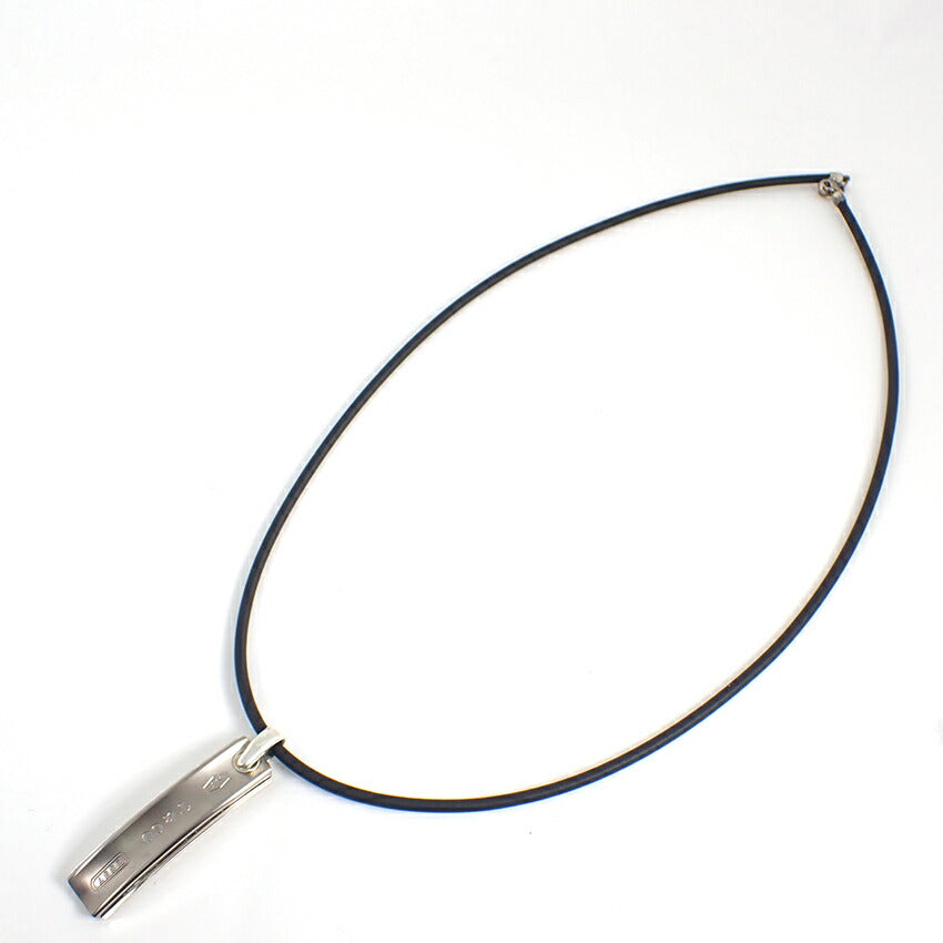 【中古】TIFFANY/ティファニー 925/チタン 1837 バー ペンダント/ネックレス/j193-8