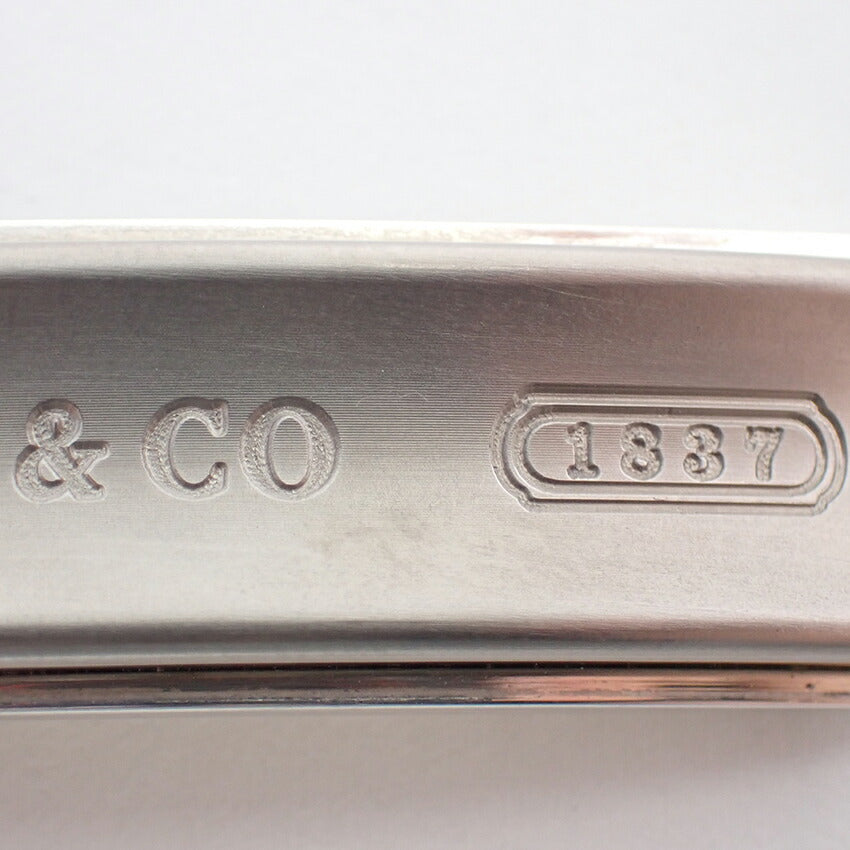 【中古】TIFFANY/ティファニー 925/チタン 1837 バー ペンダント/ネックレス/j193-8