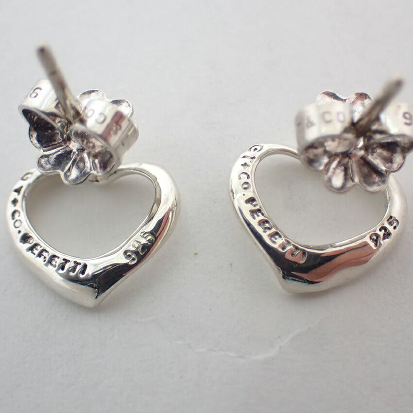 【中古】TIFFANY/ティファニー/925/オープンハート/ピアス/j194-12
