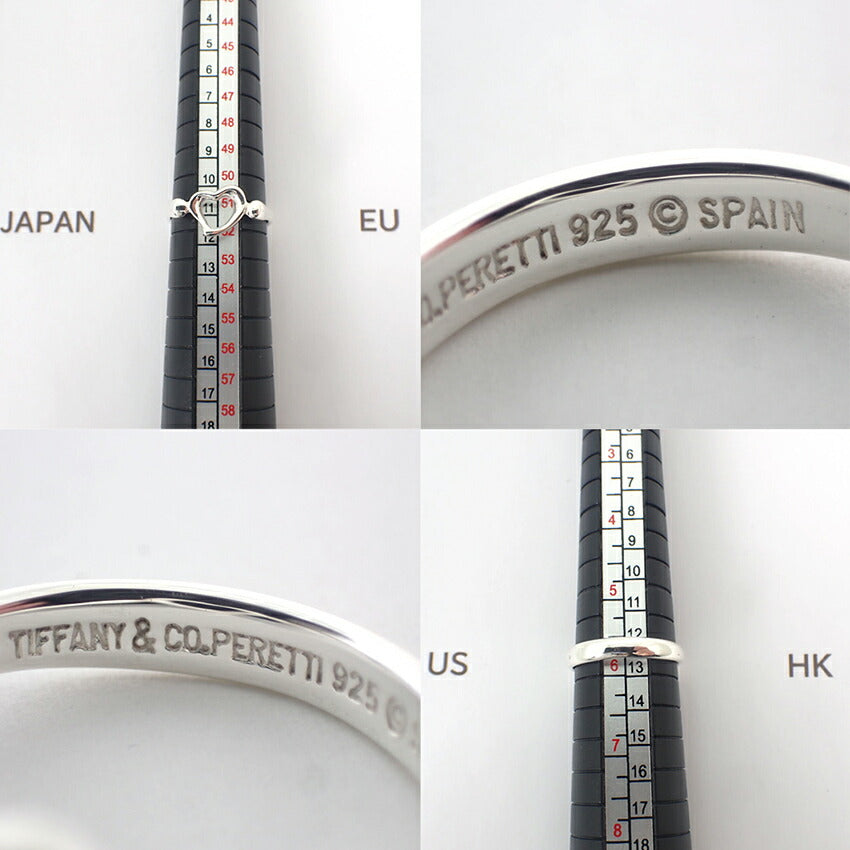 【中古】TIFFANY/ティファニー/925/オープンハート/リング/11号/j194-3