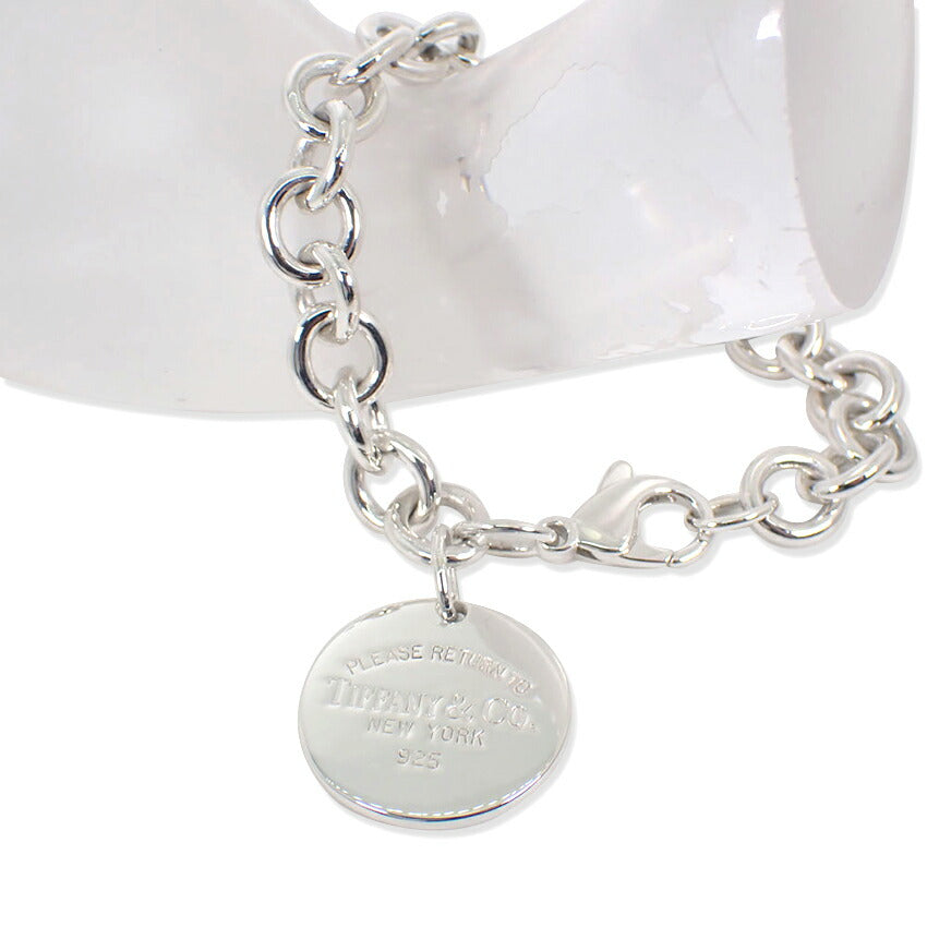 【中古】TIFFANY/ティファニー/925/リターントゥラウンドタグ/ブレスレット/j194-7