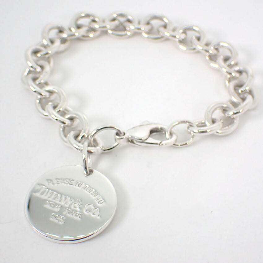 【中古】TIFFANY/ティファニー/925/リターントゥラウンドタグ/ブレスレット/j194-7