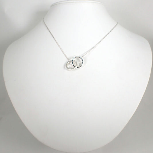 【中古】TIFFANY/ティファニー 925 1837 インターロッキング サークル ネックレス/j195-2