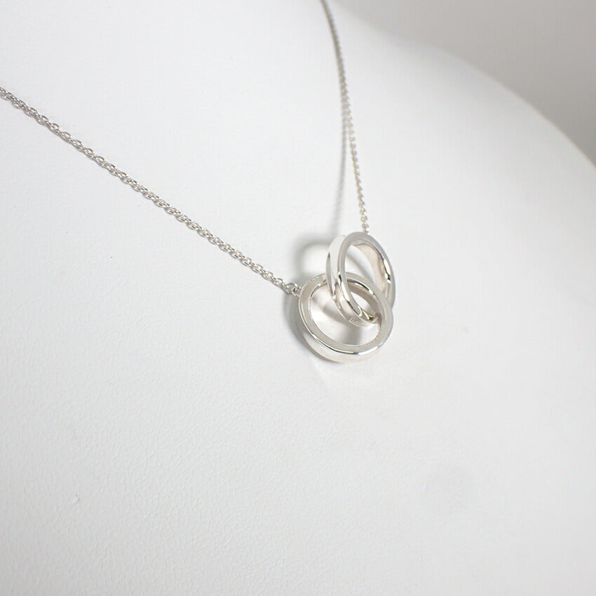 【中古】TIFFANY/ティファニー 925 1837 インターロッキング サークル ネックレス/j195-2