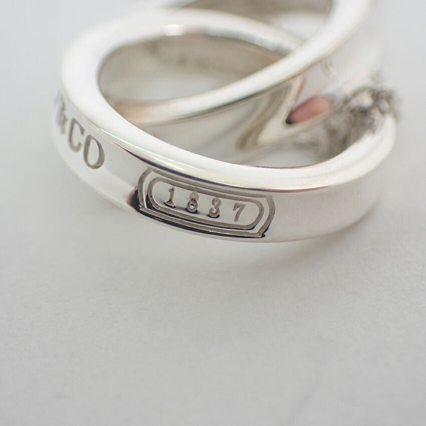 【中古】TIFFANY/ティファニー 925 1837 インターロッキング サークル ネックレス/j195-2