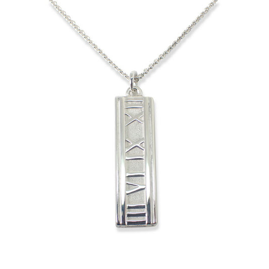 【中古】TIFFANY/ティファニー 925 アトラス バー ペンダント/ネックレス/j195-5