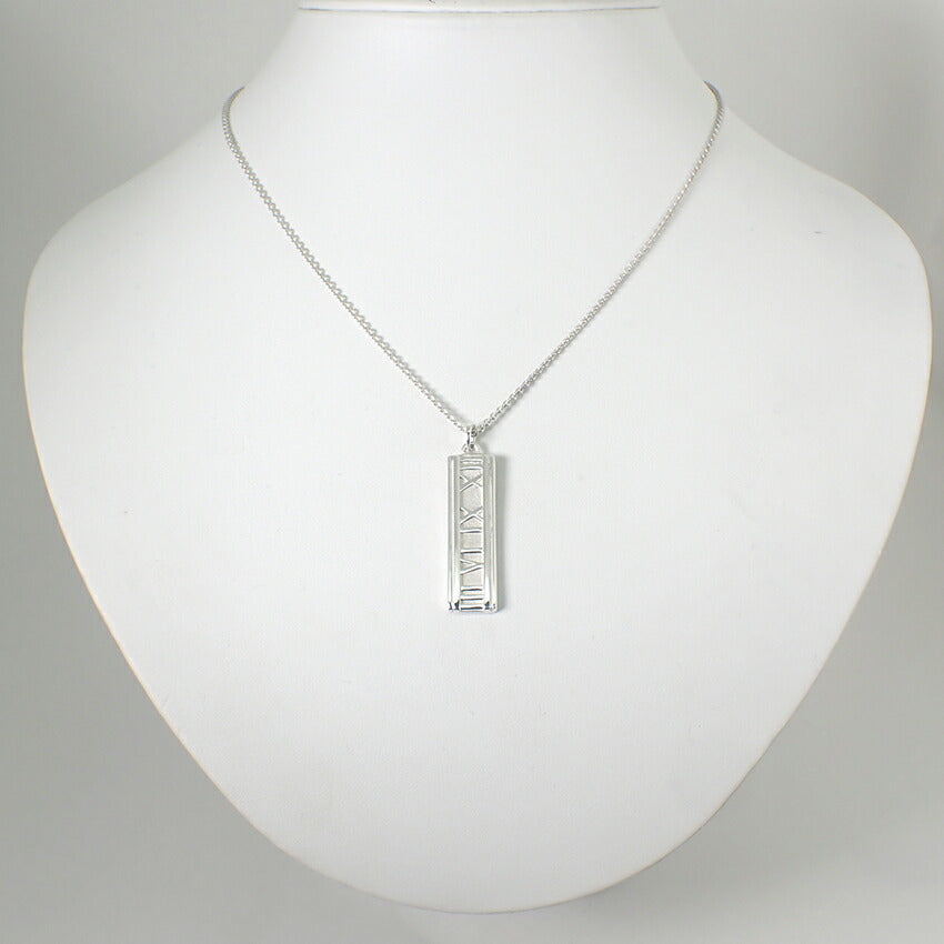 【中古】TIFFANY/ティファニー 925 アトラス バー ペンダント/ネックレス/j195-5