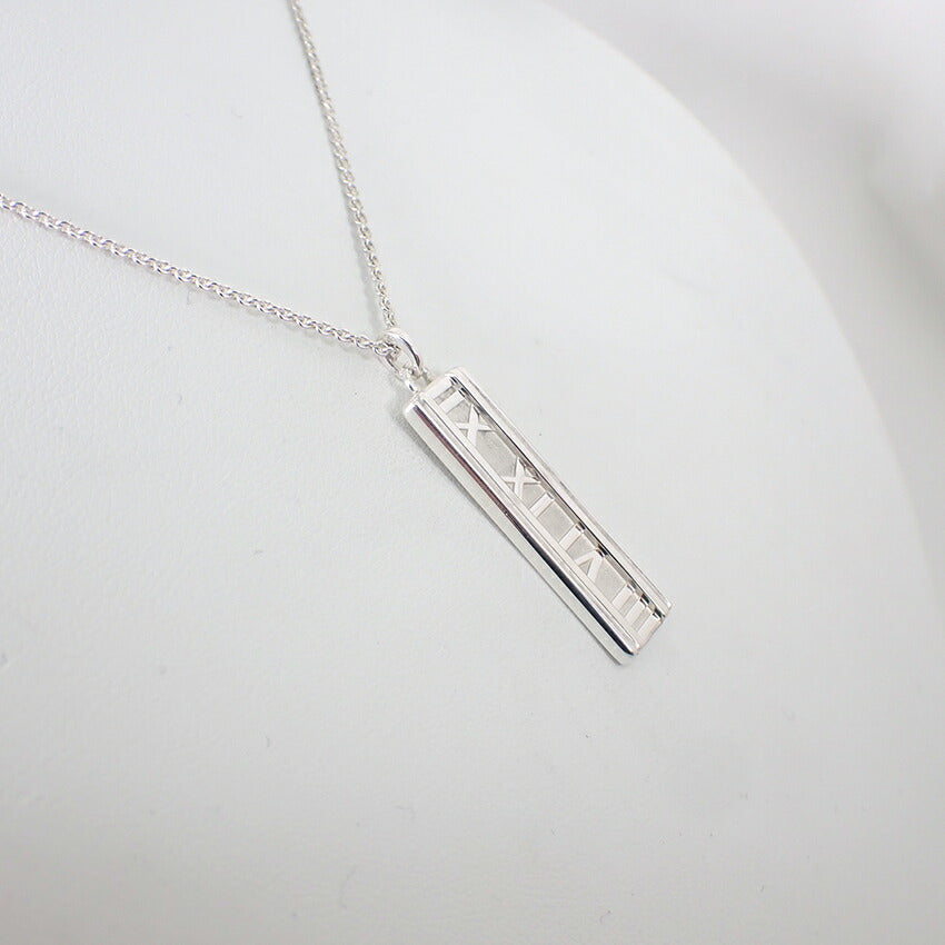 【中古】TIFFANY/ティファニー 925 アトラス バー ペンダント/ネックレス/j195-5