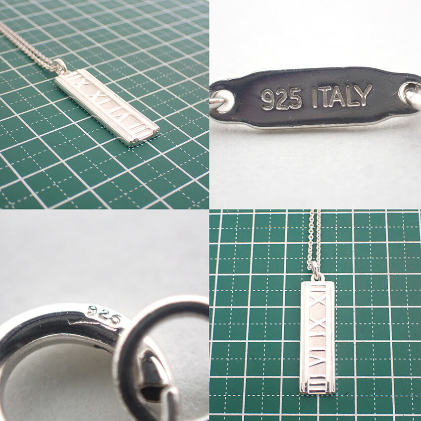 【中古】TIFFANY/ティファニー 925 アトラス バー ペンダント/ネックレス/j195-5