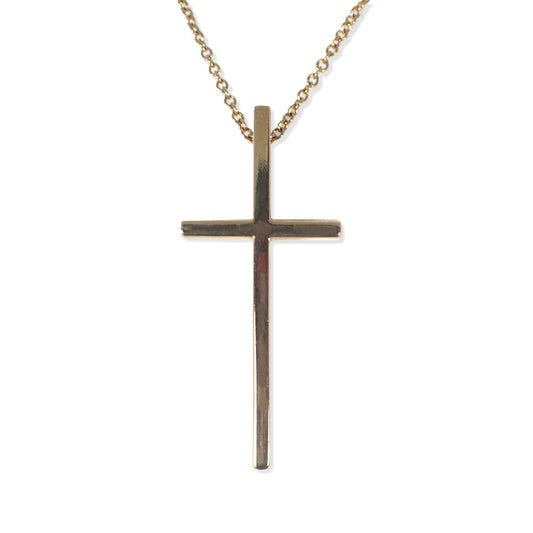 【中古】TIFFANY/ティファニー 750 メトロクロス ペンダント/ネックレス/j196-11