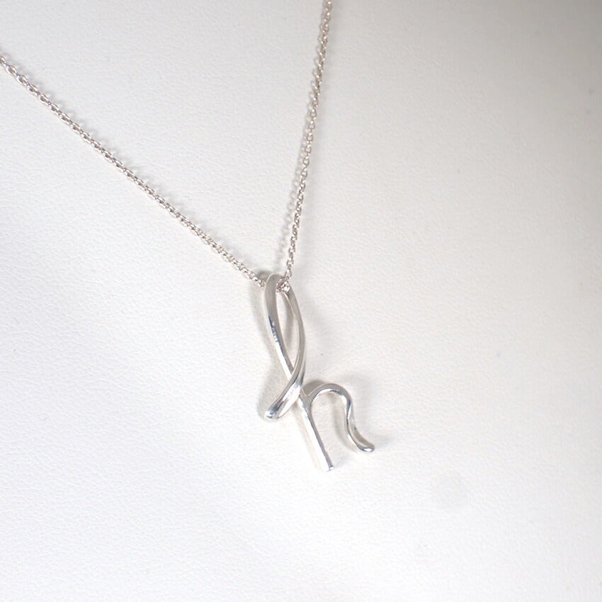 【中古】TIFFANY/ティファニー 925 イニシャルh/ ペンダント/ネックレス/j196-2