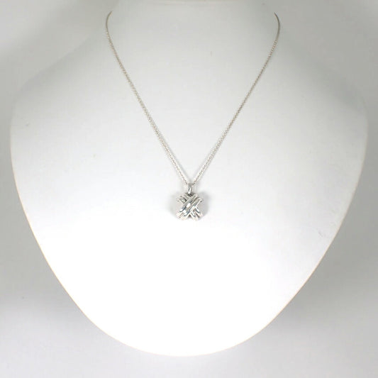 【中古】TIFFANY/ティファニー 925 シグネチャー クロス ペンダント/ネックレス/j196-3