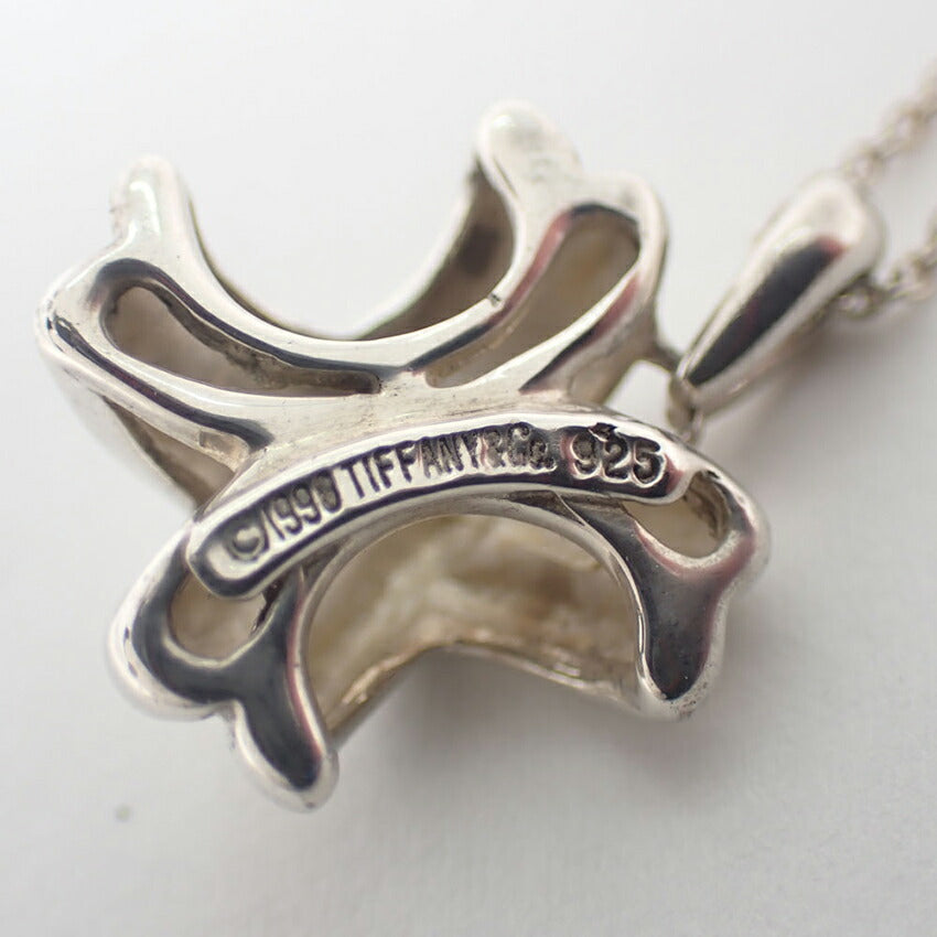 【中古】TIFFANY/ティファニー 925 シグネチャー クロス ペンダント/ネックレス/j196-3