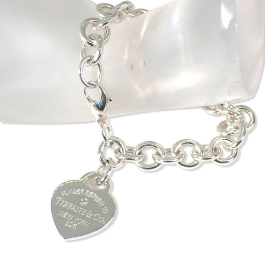【中古】TIFFANY/ティファニー 925 リターントゥティファニー ハートタ グイヤ ブレスレット/j196-7