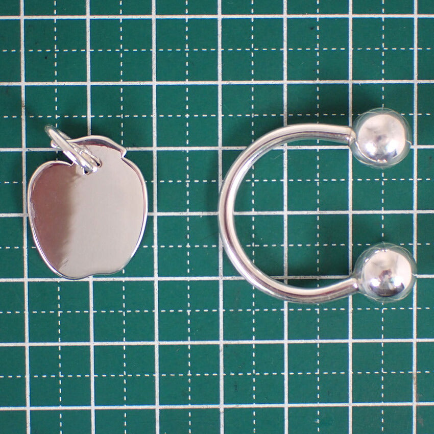 【中古】TIFFANY/ティファニー 925 アップルタグ付き キーリング/j197-11