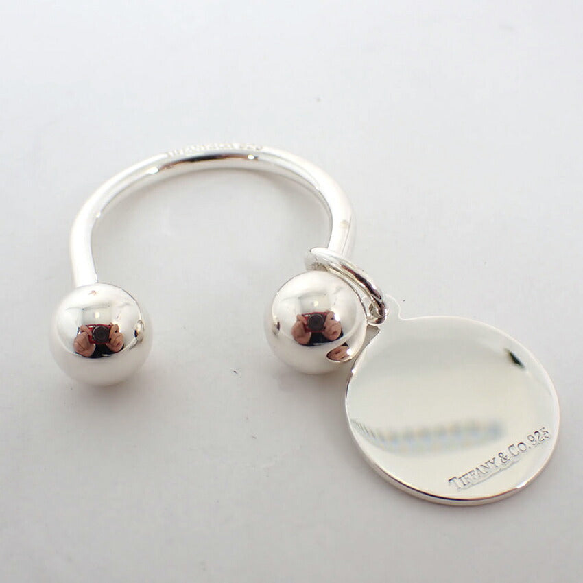 【中古】TIFFANY/ティファニー 925 ラウンドタグ付き キーリング/j197-13