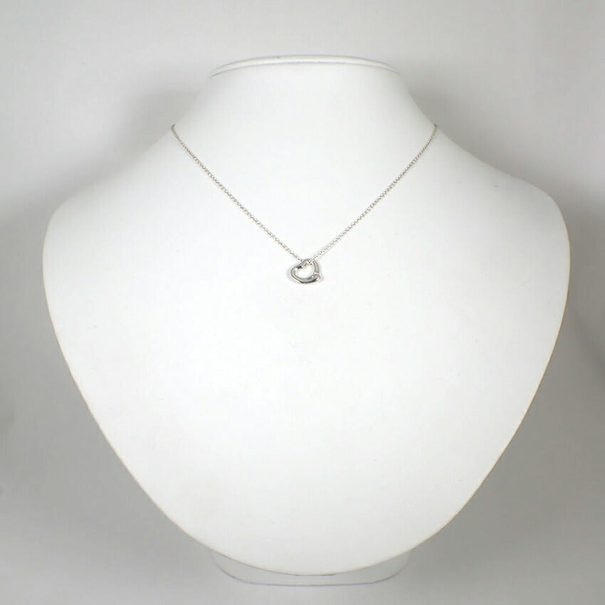 【中古】TIFFANY/ティファニー 925 オープンハート ペンダント/ネックレス/j197-15