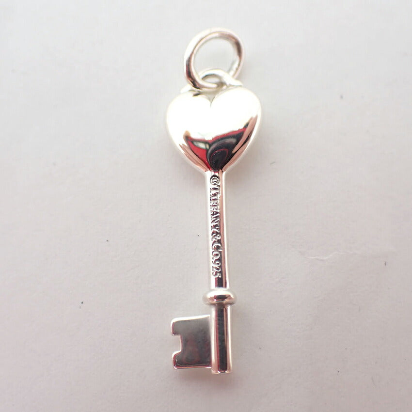 【中古】TIFFANY/ティファニー 925 ハートキー ダイヤモンド ペンダントトップ/j197-1