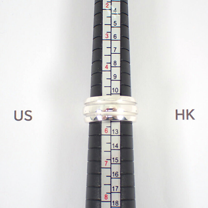 【中古】TIFFANY/ティファニー 925 グレーブド ダブルライン リング /10号/j197-2