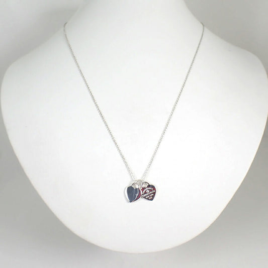 【中古】TIFFANY/ティファニー 925 リターントゥティファニー ダブルハートタグ ペンダント/j197-3