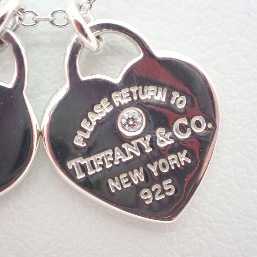 【中古】TIFFANY/ティファニー 925 リターントゥティファニー ダブルハートタグ ペンダント/j197-3