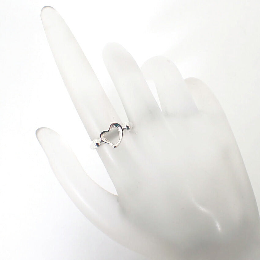 【中古】TIFFANY/ティファニー 925 オープンハート リング/10号/j198-10