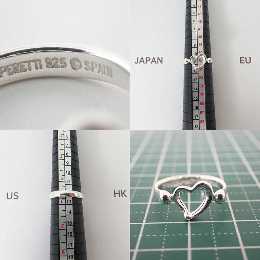【中古】TIFFANY/ティファニー 925 オープンハート リング/10号/j198-10