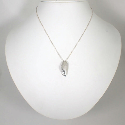 【中古】TIFFANY/ティファニー 925/シェル/オイスター ペンダント/ネックレス/j198-3